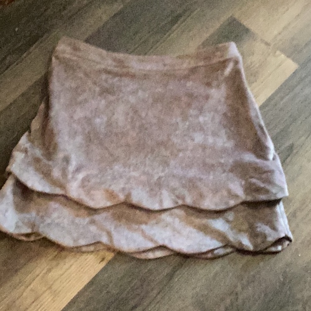 Aryeh faux suede mini skirt. Worn once. Perfect shape